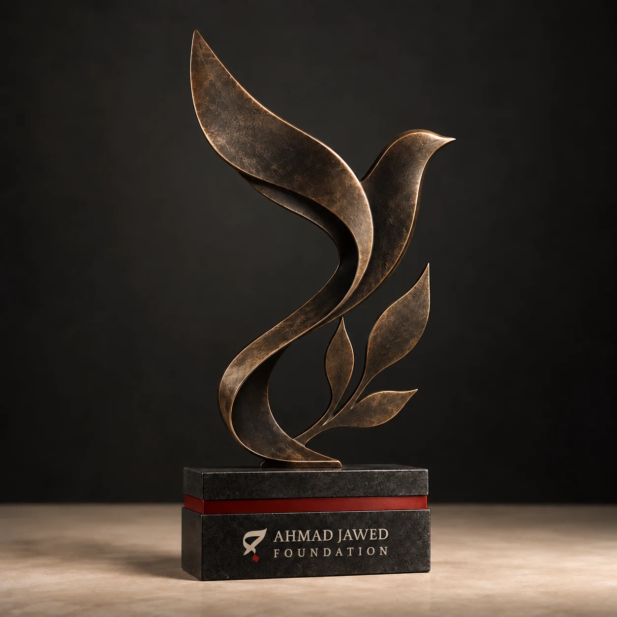 Ahmad Jawed Award trophy